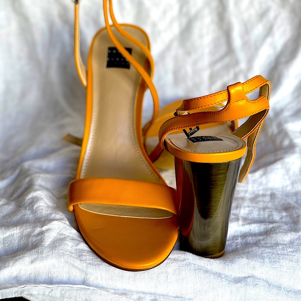 White House Black Market Strappy Honey Heels